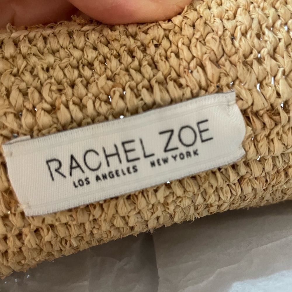 Rachel Zoe Tan Woven Tote Bag with leather straps
Foldable- puzzle bag lookalike - Picture 4 of 8